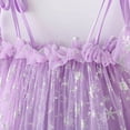 thumbnail image 4 of Ulitacool Spring Dresses For Girls O Neck Snowflake Sequin Dress Dance Party Dresses Clothes Sleeveless Sundress Fashionable Playsuit Purple 18-24 Months, 4 of 5