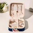 thumbnail image 6 of Rugby Travel Portable Square Jewelry Organizer: Necklace Holder, Bracelet Holder, and More for Stylish Girls and Women, 6 of 6