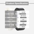 thumbnail image 4 of PSBM Black Strapping Tape, 1/2" x 60 Yds, 2.8 Mil, 144 Rolls, Black Adhesive for Box Reinforcement & Bundling, 4 of 7