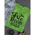 thumbnail image 3 of Free Broom Rides T-Shirt Women -Image by Shutterstock, Female 5X-Large, 3 of 4