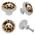 thumbnail image 4 of Panda Fluorescent Drawer Pulls with Screws - Round 4-Pack - Glow-in-the-Dark Knobs for Cabinets, Wardrobes, Dressers, 4 of 6