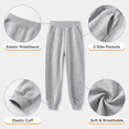 thumbnail image 2 of Girls Sweatpants Toddler 5 Pack Jogger Pants with Pockets Soft Comfy Kids Clothes 2T-14, 2 of 6