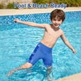thumbnail image 4 of BIG ELEPHANT Toddler Boys' Swim Trunks with Mesh Liner - Stretch Athletic Shorts 2-Pack (3T-10Y), 4 of 9
