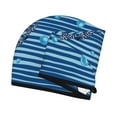 thumbnail image 3 of Disketp Sharks On White Blue Striped Microfiber Hair Towel Wrap,Hair Drying Towel With Button,Towel Turban,Head Towel To Dry Hair Quickly For Girls And Women, 3 of 8