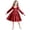 Red, variant on FDDMis Burgundy Dress Red Dresses Black Long Sleeve Dress Infant Christmas Dress Long Short Dress Hawaiian Dress Girls Christmas Outfits, Pink 12-18 Months