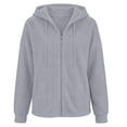 thumbnail image 7 of CAIVO Oversized Sweatshirt For Women Zip Up Hoodies Long Sleeve Fit Hooded Sweatshirts 2026 Casual Lightweight Jacket Tops With Pockets, 7 of 7