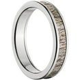 thumbnail image 3 of 4mm Half-Round Titanium Ring with a Mossy Oak Brush Camo Inlay, 3 of 3