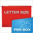 thumbnail image 4 of Pendaflex 415215RED Reinforced Hanging File Folders- Kraft- Letter- Red- 25/Box, 4 of 7
