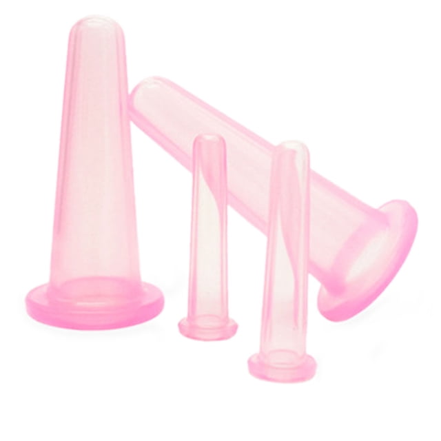 Soidarity 4 Uds. De latas de ventosas al vacío para masaje, ventosa de silicona, ventosa para masaje facial al vacío, para masaje facial y corporal, Type7 NO7 Soidarity MR5168-02