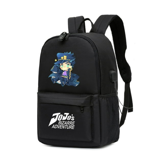 Mochila JoJos Bizarres Adventures Kujos Jotaros Cartoon Kids