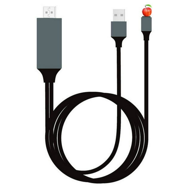 EGNMCR Mobile Phone Adapter To Hdmi Projection Cable Is Applicable To Mobile Phone To TV High-definition Same-screen Cable Conversion line