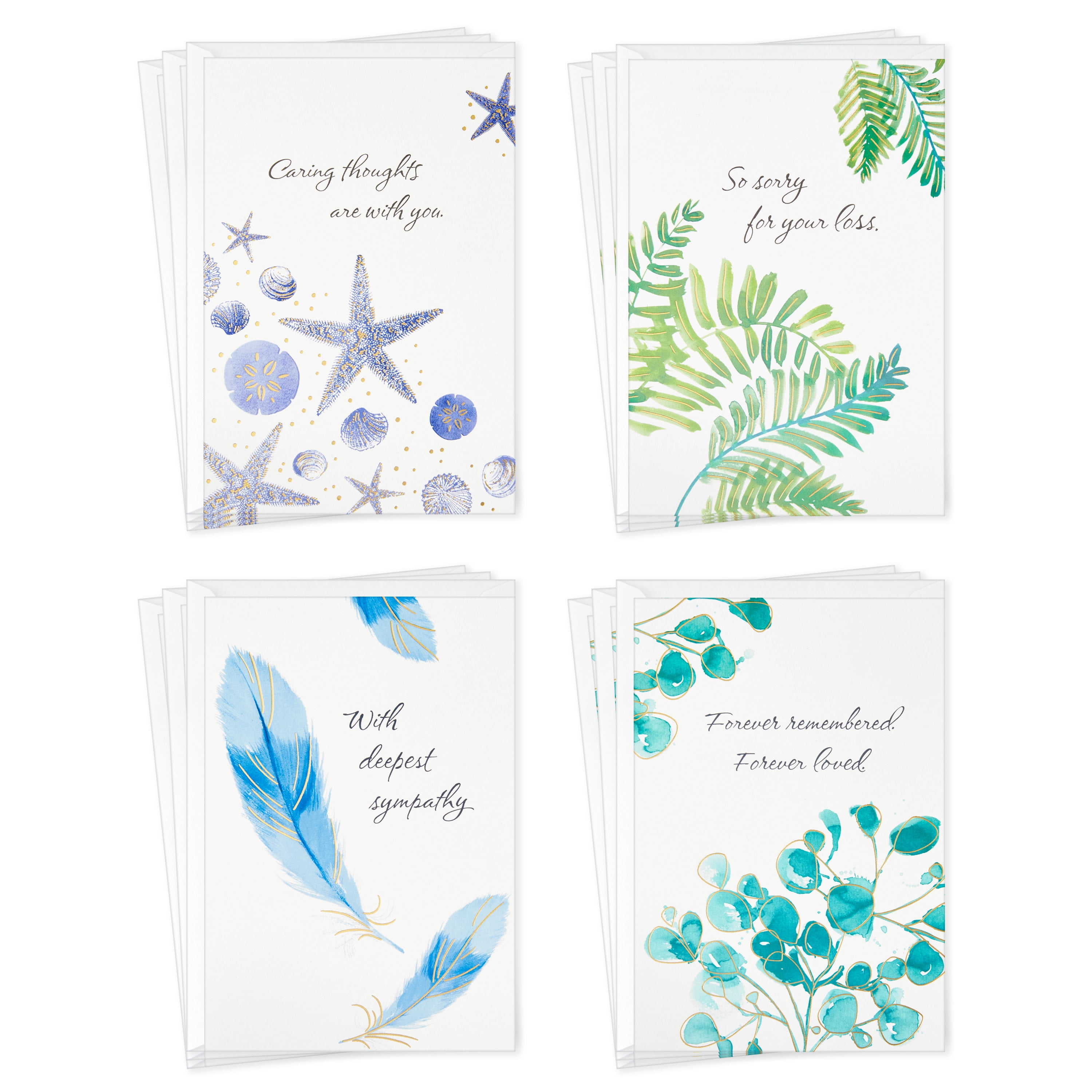5 Cards with Envelopes Hallmark Year of Caring Sympathy Cards Assortment