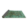 thumbnail image 2 of Ahgly Company Indoor Rectangle Persian Turquoise Blue Traditional Area Rugs, 7' x 9', 2 of 4