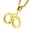 Gold, variant on Fashion Stainless Steel Handcuff Pendant with Box Chain 24" SCP 121 S