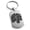 Silver, variant on Stainless Steel Letter P Initial 3D Cube Box Monogram Engraved Engraved Dog Tag Keychain Keyring