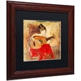 thumbnail image 2 of Trademark Fine Art "Vanessa" Canvas Art by Joarez, Black Matte, Wood Frame, 2 of 4