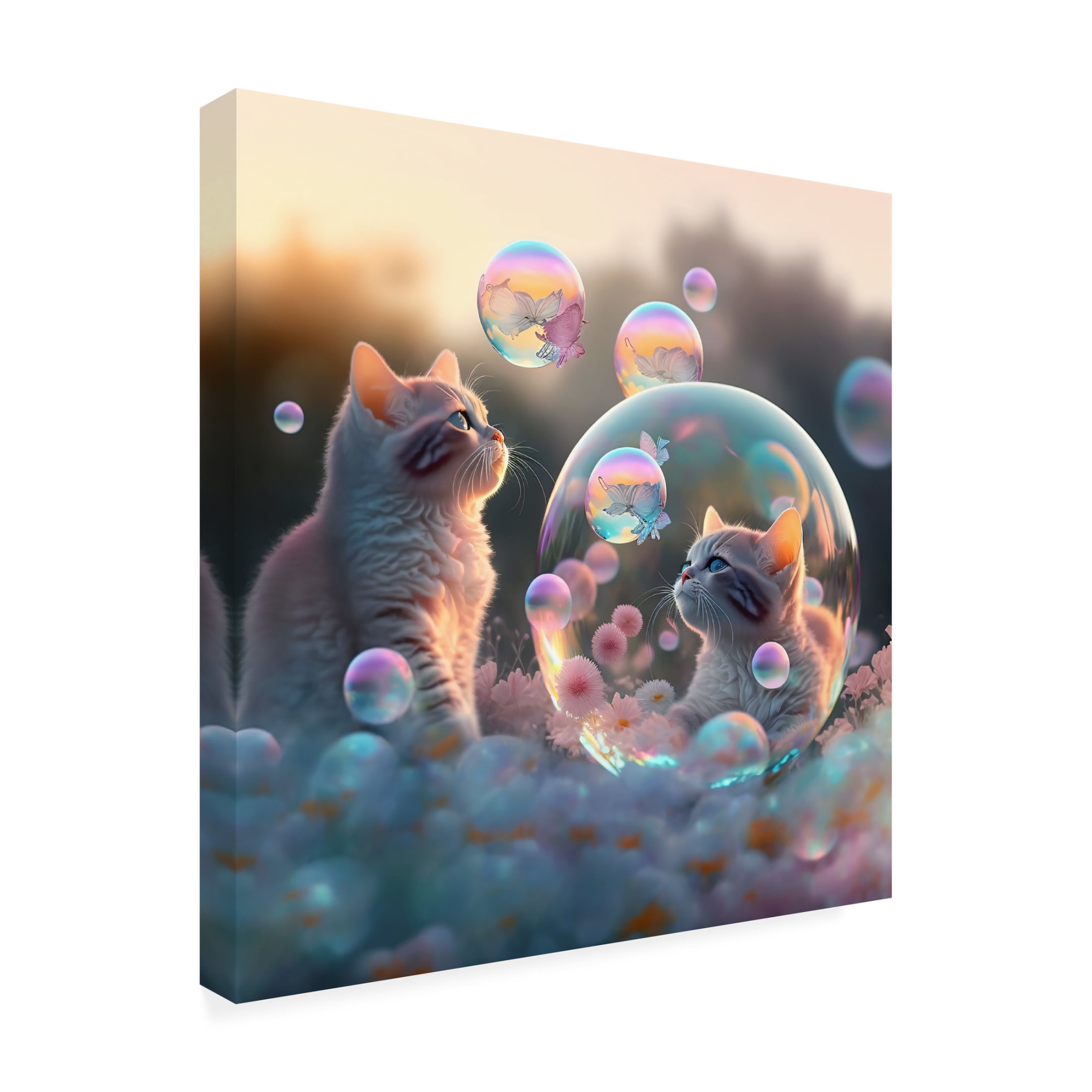Canvas Wall Art - Ray Heere 'Mystical Morning 26' Wall Art for Living Room, Bedroom, or Office Décor by Trademark Fine Art - 35 x 35 Inches