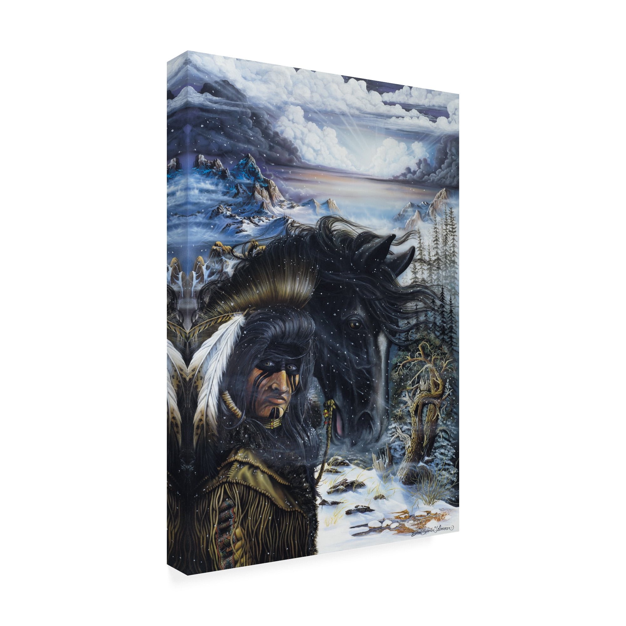 Trademark Fine Art 'The Messenger' Canvas Art by Dann Spider Warren