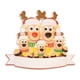 thumbnail image 2 of Adornos navideños, regalos navideños 2024, familia de ciervos navideños, adornos colgantes, adornos navideños impresos en resina, placa colgante navideña, 2 of 6