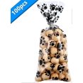 thumbnail image 3 of 100 pieces of pet paw printed cone-shaped glass paper bag, heat sealed candy bag, dog gift bag, 3 of 5