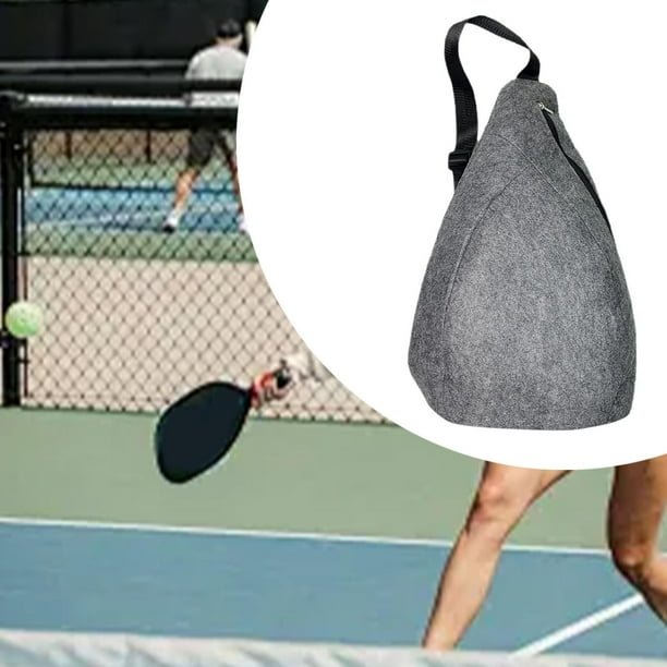 Bolsa de Pickleball, bolsa para paletas de Pickleball, bolsa de pecho, ligera, de fieltro, portátil, para mujeres y hombres, bolsa tipo bandolera para