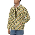 thumbnail image 3 of Honeii Monstera Leaves Print Hoodies for Men, Pullover & Full Zip, Breathable Zip up Hoodie, Sweatshirt-X-Large, 3 of 5