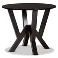 thumbnail image 4 of Baxton Studio Riona Modern Transitional Grey Fabric Upholstered and Dark Brown Finished Wood 5-Piece Dining Set, 4 of 10