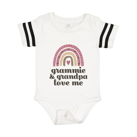 

Inktastic Grammie and Grandpa Love Me Rainbow Gift Baby Girl Bodysuit