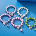 thumbnail image 5 of YYDD Bracelet Butterfly Charm Glass Beads Multicolor, 5 of 6