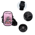 thumbnail image 6 of Ed Hardy Unisex Black/Pink Jaguar Rose Tatoo Print Nylon Phone Crossbody Bag With Adjustable Shoulder Strap, 6 of 6
