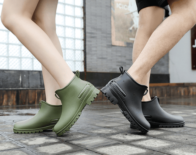 Women's and Men's Short Rain Boot, Ankle-Length Waterproof Garden Boots for Outdoor