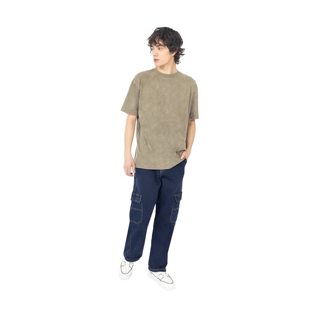 Jeans Cargo Baggy Para Hombre de Bolsillos con Tapa Quarry
