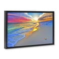thumbnail image 2 of Stupell Industries Tropical Prismatic Rainbow Sunset Beach Black Floating Frame Canvas Art, 25 x 17, by Eszra Tanner, 2 of 8