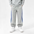 thumbnail image 2 of CONZONE Boys Baggy Sweatpants Wide Leg Sweat Pants for Child Elastic Waist Drawstring Back To School Fall Winter Athletic Jogger Pants with Pockets, 2 of 9