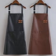 thumbnail image 3 of Premium Unisex Soft PU Leather Apron - Waterproof & Oil-Resistant, Fashionable Design for Kitchen Cooking, Chef Work, and Culinary Tasks – Durable, Comfortable Waist Protection with Storage Function, 3 of 6
