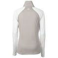 thumbnail image 3 of Women's Cutter & Buck  White San Francisco Giants City Connect Forge Tonal Stripe Stretch Half-Zip Pullover Top, 3 of 3