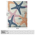 thumbnail image 4 of BCIIG Starfish Warm Lightweight Soft Fleece Blanket Throw Blanket for Living Rooms Sofa Decor All Seasons 40x50in, 4 of 6