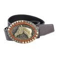 thumbnail image 2 of Cinturón , personalidad de vaquero occidental Correa de cinturo de material cuero Decoración animal para el trabajo , Marrón E Soledad cinturones de cintura para hombres, 2 of 9