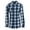 Navy/ White, variant on B8220 Men's Perfect Flannel Work Shirt