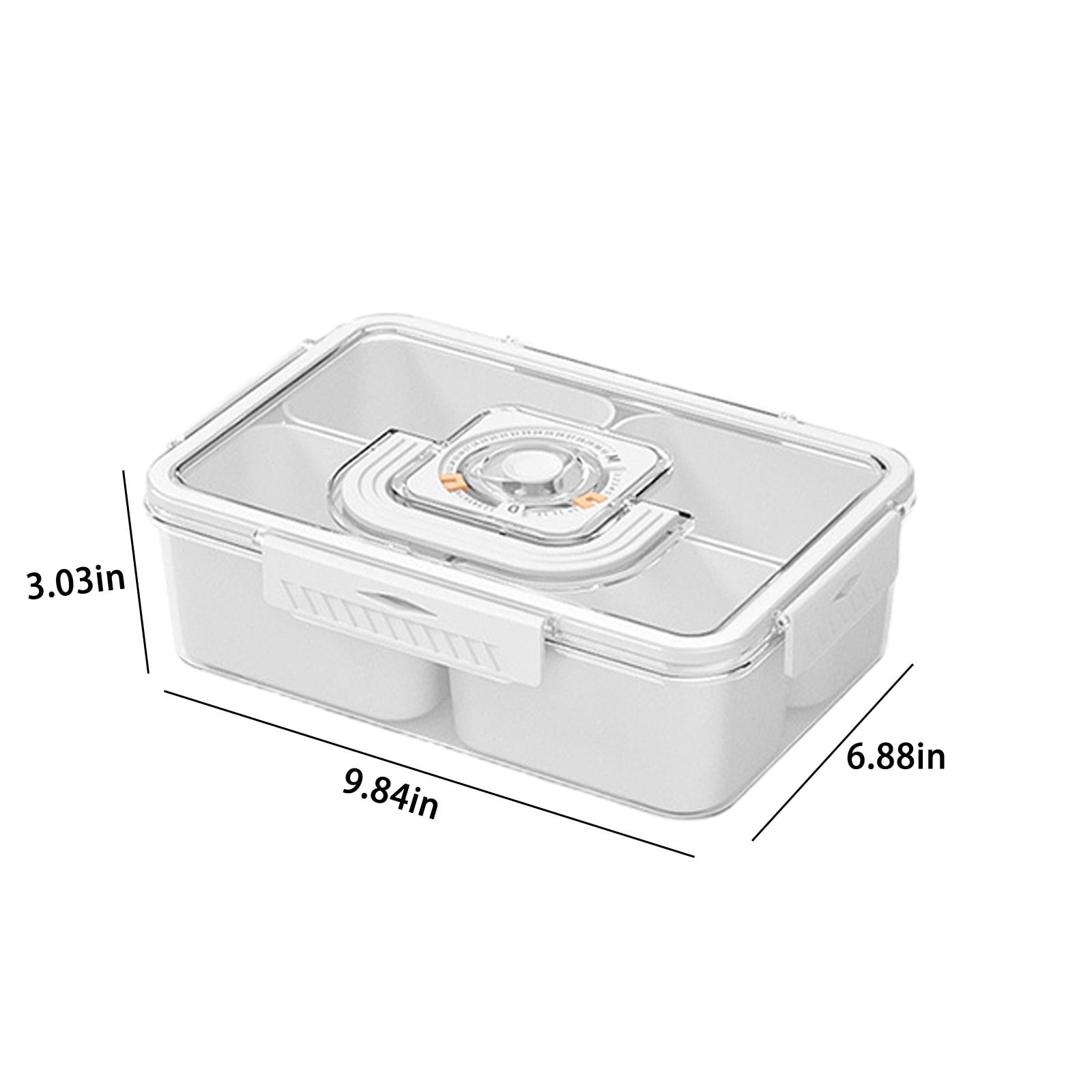 Plastic Food Storage Containers with Lids | Airtight & Leak Proof | Reusable Bento Lunch Boxes for Leftovers