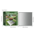 thumbnail image 3 of 40x40 inches Square Fire Pit Mat,4-Layer Fireproof Under Grill Mat Heat Insulated Indoor Fireplace Pad Protector for Deck,Patios,Grass,BBQ Smoker, Portable Reusable Oil-Proof and Waterproof(2PCS), 3 of 9