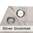 thumbnail image 3 of DREAM ART Waterproof Outdoor Curtain for patio,garden,Balcony Anti Rust Grommet- Thermal Insulated Grommet Indoor Outdoor Curtain/Drape ,W54"xL96",Gray,1 Panel, 3 of 3