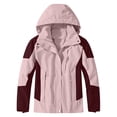 thumbnail image 6 of Ceisia Unisex Windproof Waterproof Hooded Rain Jacket Outdoor Hiking Camping Cycling Windbreaker Outerwear Pink M Gift, 6 of 7