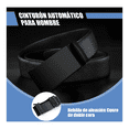 thumbnail image 3 of 2 Cinturones  Con Hebilla Automática Para Hombre 120cm Malubero, Negro Puro, 3 of 5