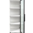 thumbnail image 2 of Noble House 70.87" Elegant Storage Cabinet, Black-Framed Glass Doors and Drawers, Modern Tall Organizer, White, 2 of 16