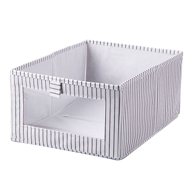 MasteelfCA Wardrobe Organizing Box Foldable Cloth Storage Box Sundries Organizer Without Lid