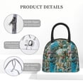 thumbnail image 4 of Haiem Vintage Print Island Skull Printed Lunch Bag Women, Lunch Box Lunch Bag for Women, Small Leakproof Cute Lunch Tote Large Capacity Reusable Insulated Cooler Lunch Container, 4 of 6