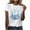 White, variant on Hfnxid Easter Shirts for Women Funny Bunny Rabbit Graphic T Shirt Lightweight Breathable Crewneck Top Fahsion Flower Holiday Vacation Shirt Pink XXXL