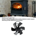 thumbnail image 3 of Heat Powered Stove Fan Magnetic Installation Self Power Generation Technology, Indoor Air Circulation, For Home, Living Room, 3 of 7