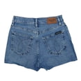 thumbnail image 2 of Calvin Klein Jeans High Rise Raw Hem Shorts Blue B4HP (Regular,25), 2 of 2